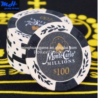 14G monte carlo poker chip clay poker chip