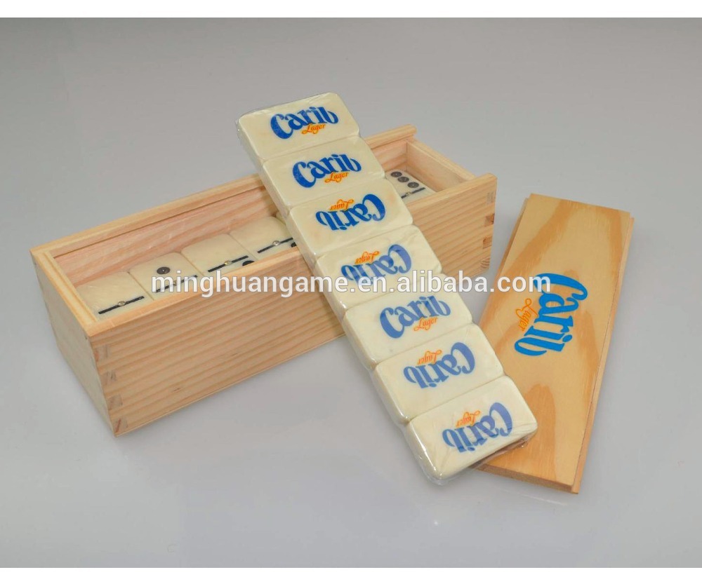 Double Six Dominoes Set Within wooden Box