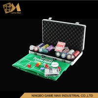 Custom 300pcs clay poker chip set/Luxury Casino Style Poker Chip Set